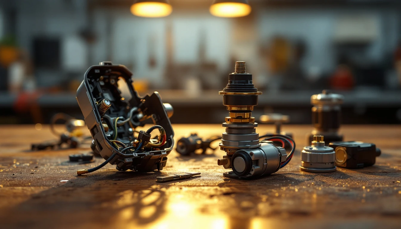 Chevrolet Impala steering column with the shroud removed and the ignition lock cylinder exposed during a Fort Worth mobile ignition repair