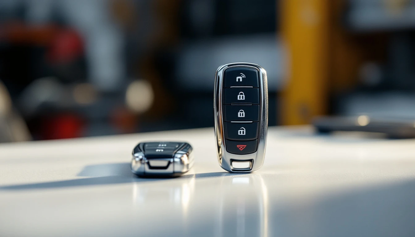 Chevrolet Malibu flip key and HYQ4EA smart proximity fob side by side during a Fort Worth mobile key replacement service call