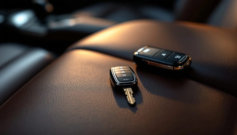 GMC Yukon remote-head flip key and push-button smart fob arranged for a Fort Worth key replacement