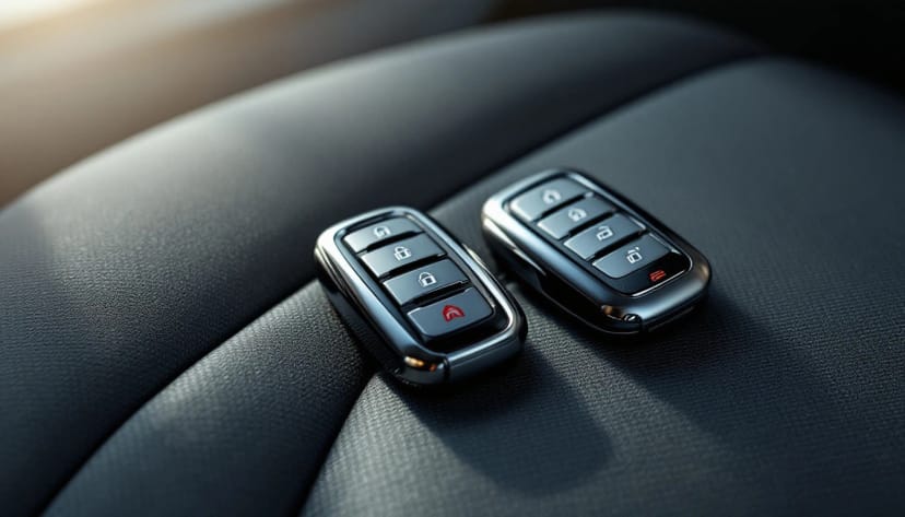 Honda Pilot smart key fob being programmed by a mobile automotive locksmith in Fort Worth, Texas