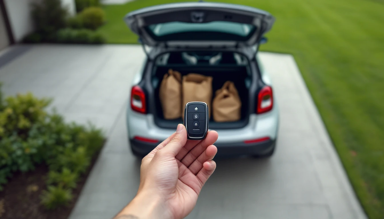 Hyundai Kona proximity smart key fob being programmed by a mobile automotive locksmith in Fort Worth, Texas