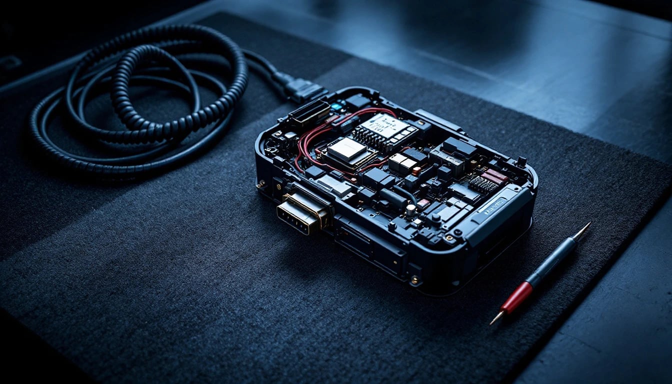 Infiniti QX80 body control module and Intelligent Key being diagnosed by a mobile automotive locksmith in Fort Worth, Texas