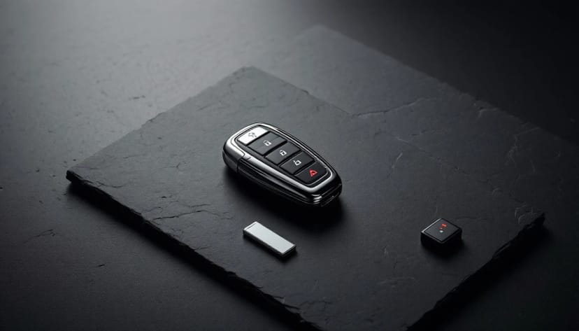Jaguar proximity smart keys for XF, F-PACE, and F-TYPE arranged for a Fort Worth key replacement cost breakdown