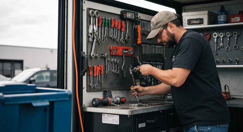 Mobile automotive locksmith programming a transponder key in Fort Worth, Texas