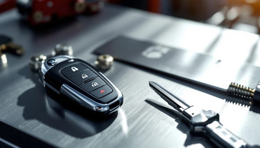 Mazda CX-5 proximity smart fob and flip key arranged for a Fort Worth key replacement