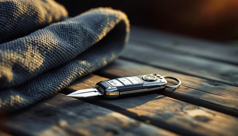 Mazda CX-30 proximity key fob being programmed by a mobile automotive locksmith in Fort Worth, Texas
