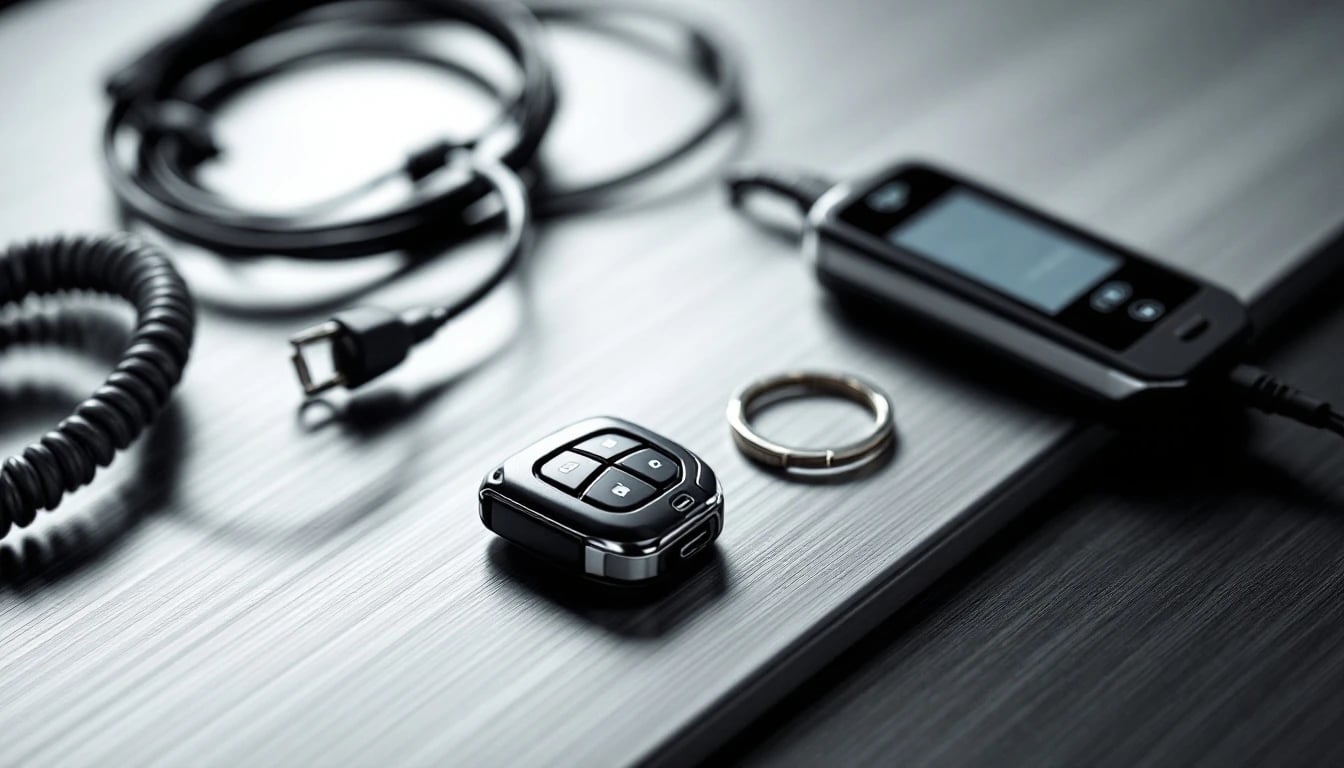 Nissan Maxima Intelligent Key smart fob and transponder key laid out for a Fort Worth key replacement